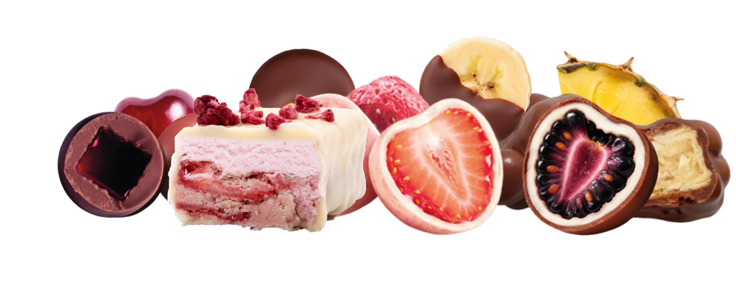 Fruit, chocolate and Fridika cake bars